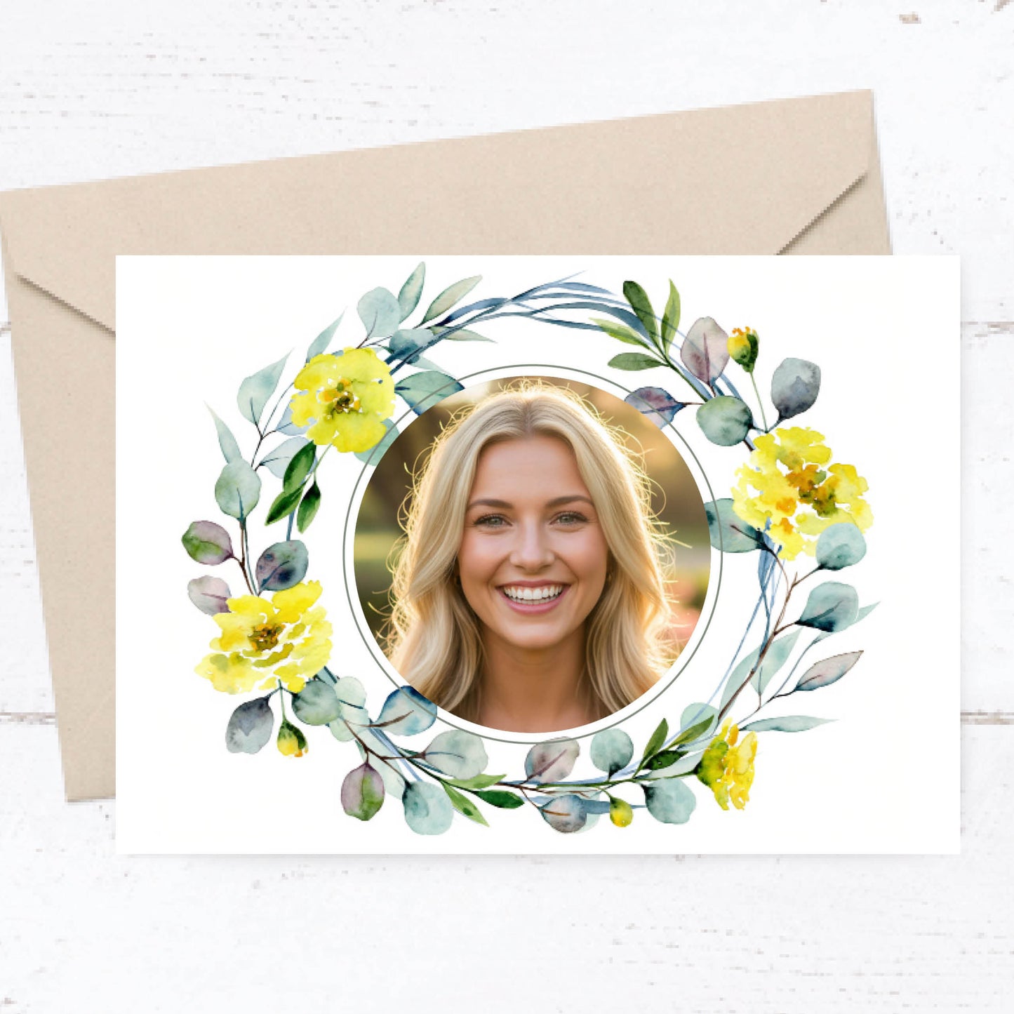 Einladung zum Geburtstag: Frühlingsduft mit Foto