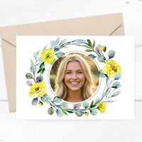 Einladung zum Geburtstag: Frühlingsduft mit Foto