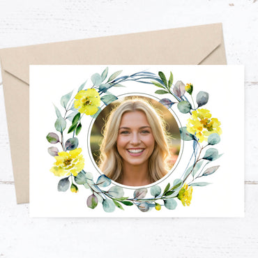 Einladung zum Geburtstag: Frühlingsduft mit Foto