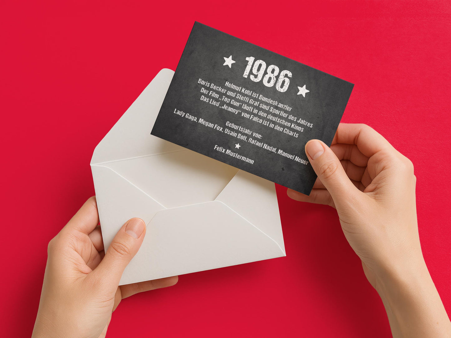 Einladung zum 40. Geburtstag:  Ereignisse aus dem Jahr 1986