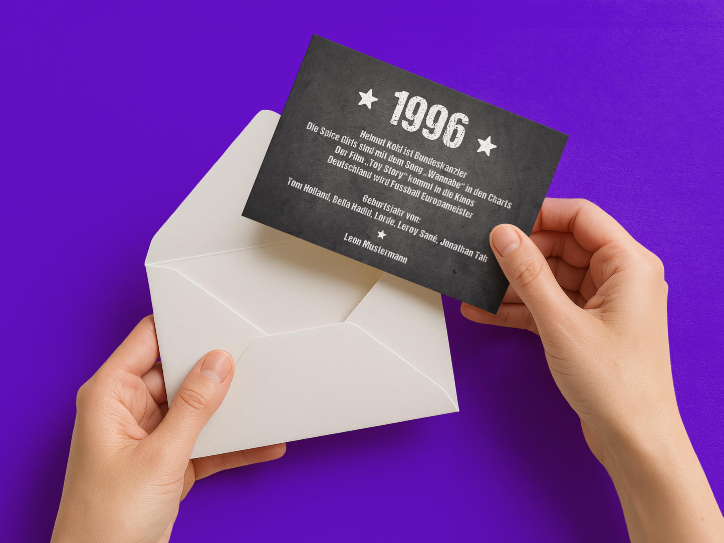 Einladung zum 30. Geburtstag:  Ereignisse aus dem Jahr 1996