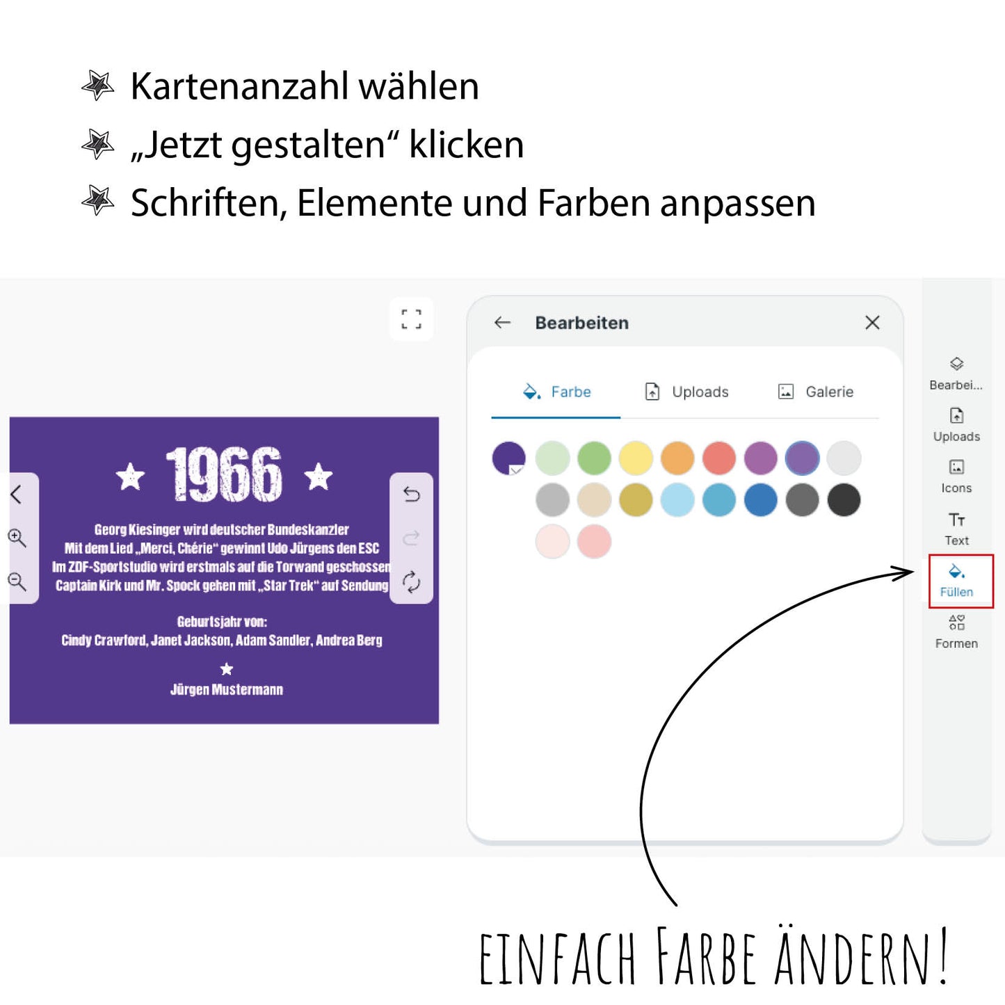 Einladung zum 60. Geburtstag:  Ereignisse aus dem Jahr 1966