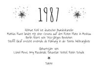Einladung zum 40. Geburtstag 1987 – personalisierbar | Individuelle Einladung