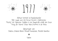 Einladung zum 50. Geburtstag 1977 – personalisierbar | Individuelle Einladung