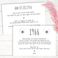 Einladung zum 60. Geburtstag:  Ereignisse aus dem Jahr 1966 - weiß