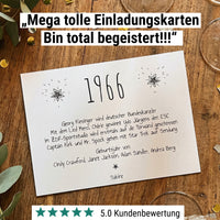 Einladung zum 60. Geburtstag 1966 – personalisierbar | Individuelle Einladung - Individuelle Einladung