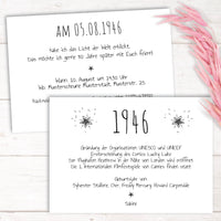 Einladung zum 80. Geburtstag:  Ereignisse aus dem Jahr 1946 - weiß