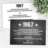 Einladung zum 60. Geburtstag 1967 – personalisierbar | Individuelle Einladung