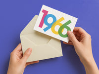 Einladung zum 60. Geburtstag: Jahreszahl 1966