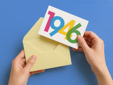 Einladung zum 80. Geburtstag: Jahreszahl 1946