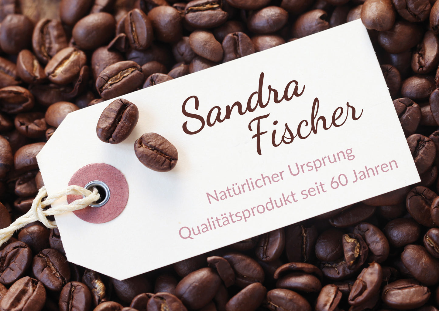 Einladung zum 60. Geburtstag: Kaffee Bohnen - Individuelle Einladung