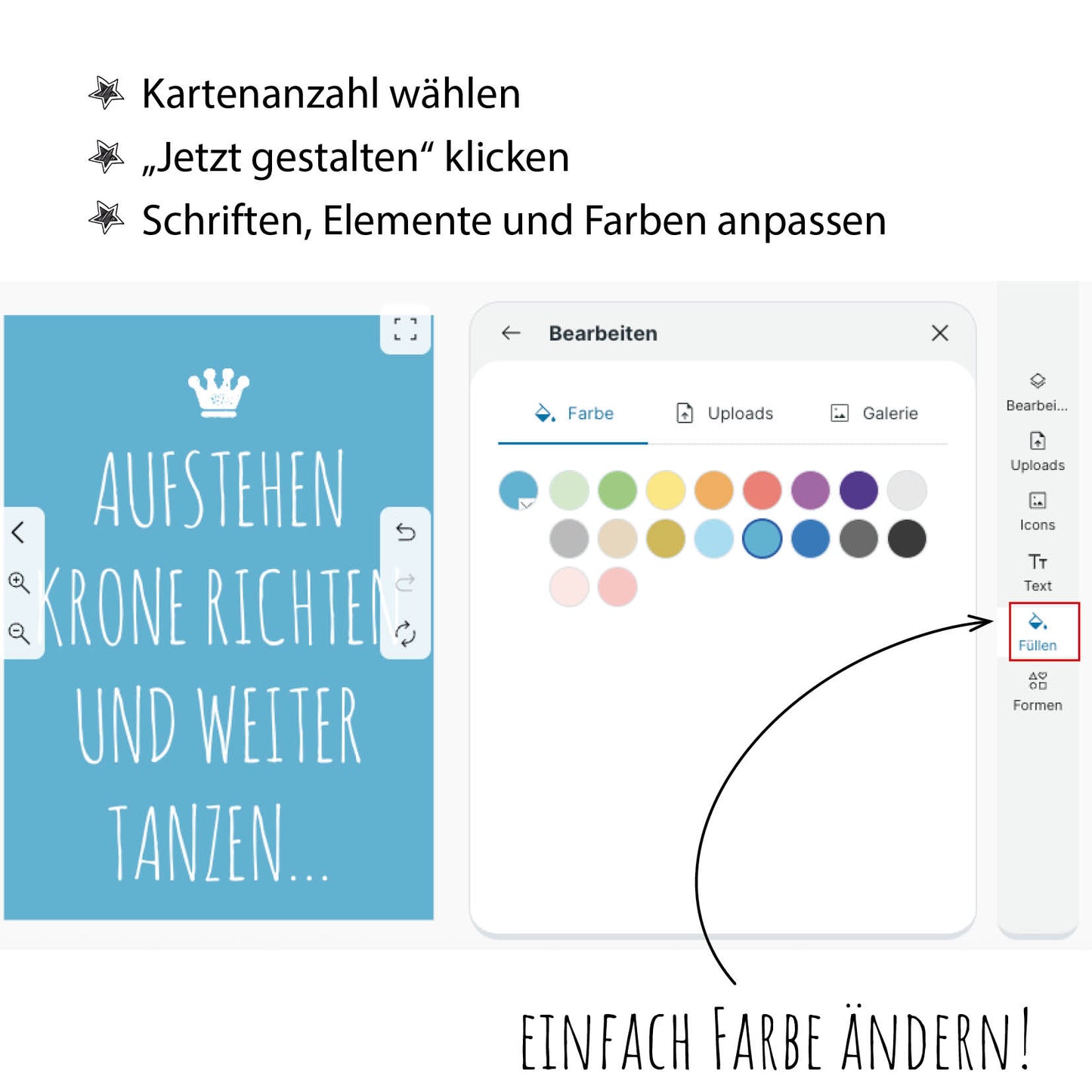 Einladung zum Geburtstag: Krone richten und weiter tanzen