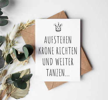 Einladung zum Geburtstag: Krone richten und weiter tanzen