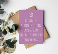 Einladung zum Geburtstag: Krönchen liegen lassen und das Leben rocken