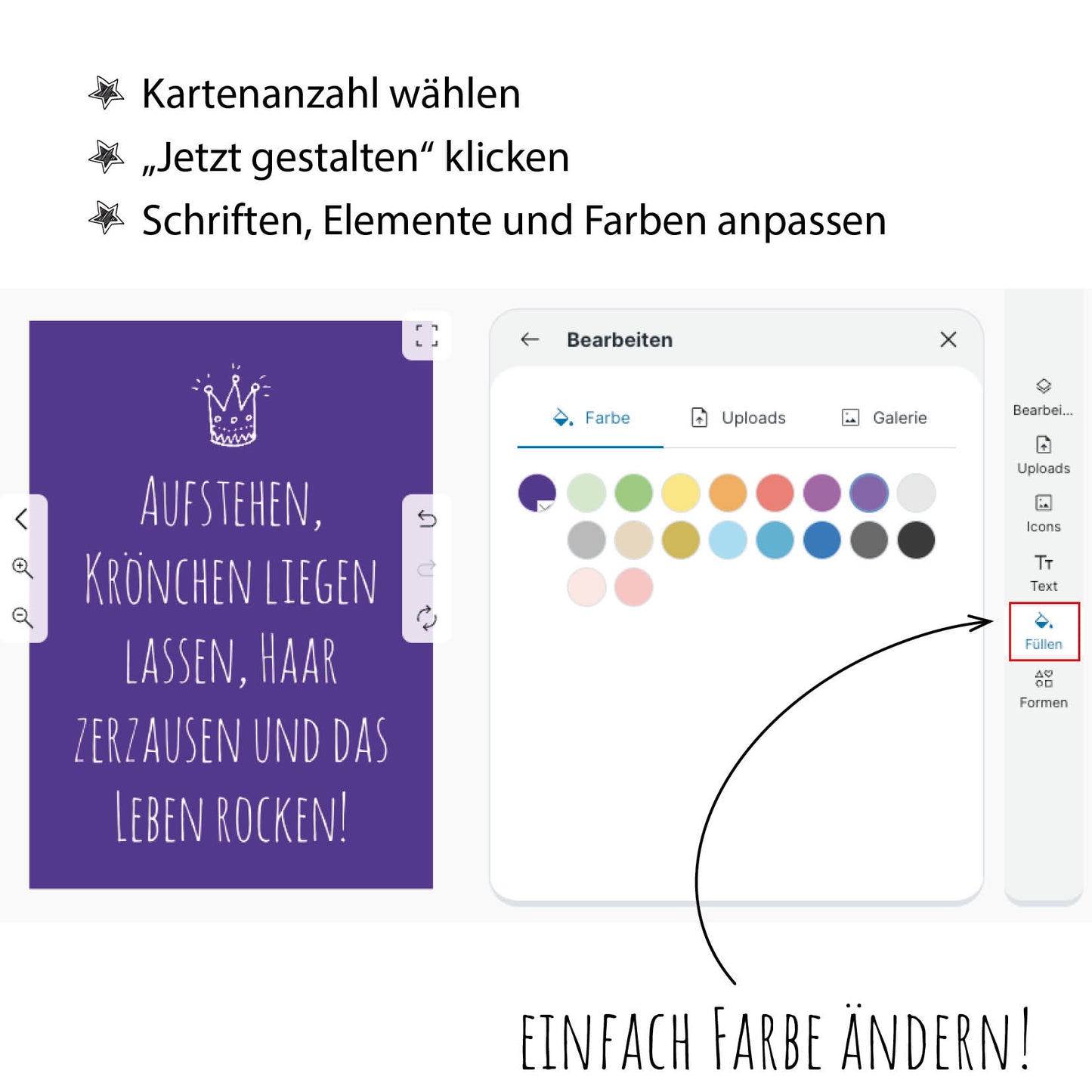 Einladung zum Geburtstag: Krönchen liegen lassen und das Leben rocken