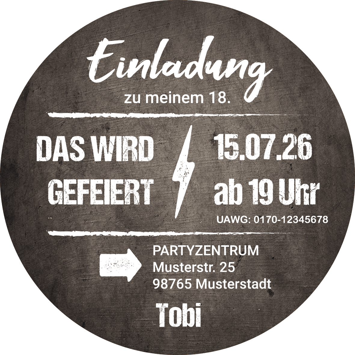 Bierdeckel Einladung zum 18. Geburtstag – LET’S PARTY! 🎉🥳