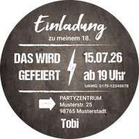 Bierdeckel Einladung zum 18. Geburtstag – LET’S PARTY! 🎉🥳