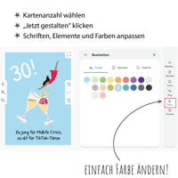 Einladung zum 30. Geburtstag: Zu jung für Midlife-Crisis, zu alt für TikTok-Tänze