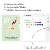 Einladung zum 60. Geburtstag: Zu jung für Midlife-Crisis, zu alt für TikTok-Tänze