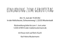 Einladung zum 50. Geburtstag: 49+ Mittelfinger – 50? Nicht mit mir!