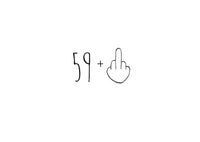 Einladung zum 60. Geburtstag: 59+ Mittelfinger – Frech, charmant & partybereit!