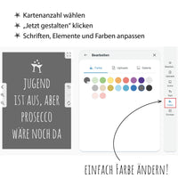 Einladung zum Geburtstag: Prosecco