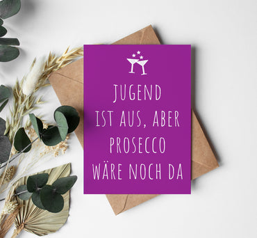 Einladung zum Geburtstag: Prosecco