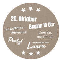 Bierdeckel Einladung: Rustikal