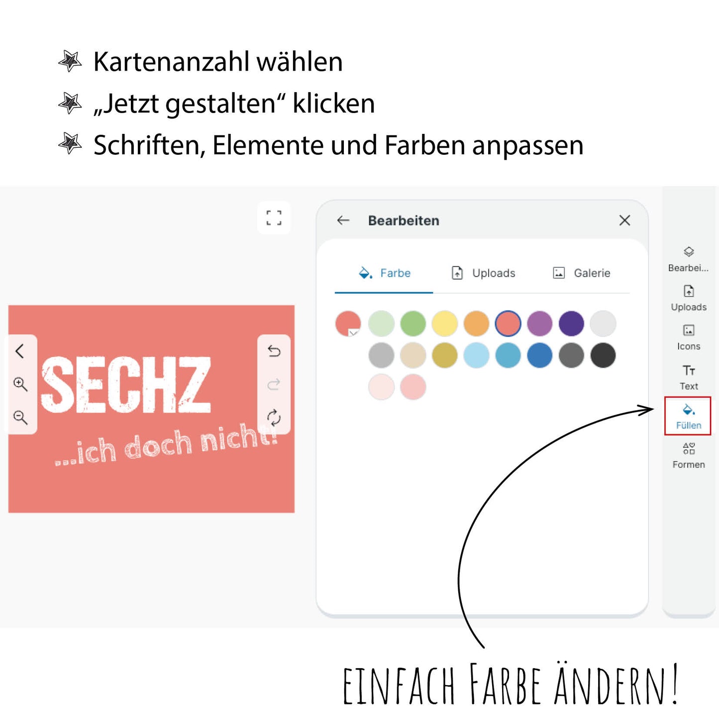 Einladung zum 60. Geburtstag:  SECHZ ...ich doch nicht!