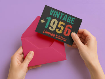 Einladung zum 70. Geburtstag: Vintage 1956