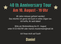 Einladung zum 40. Geburtstag: Vintage 1987