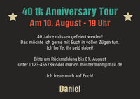 Einladung zum 40. Geburtstag: Vintage 1986