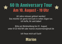 Einladung zum 60. Geburtstag: Vintage 1966