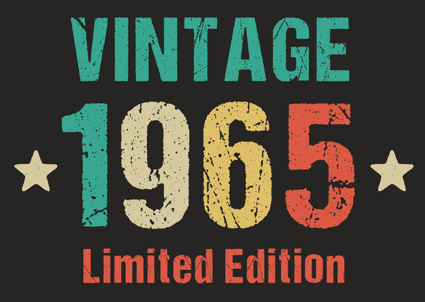 Einladung zum 60. Geburtstag: Vintage 1965