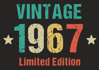Einladung zum 60. Geburtstag: Vintage 1967