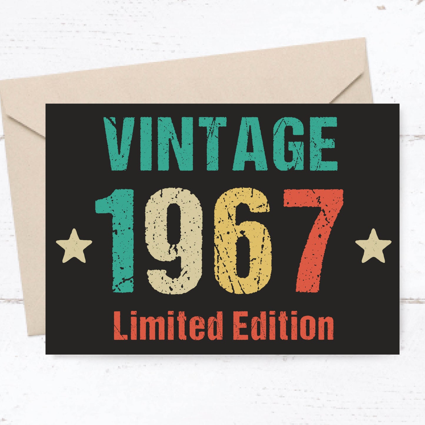 Einladung zum 60. Geburtstag: Vintage 1967