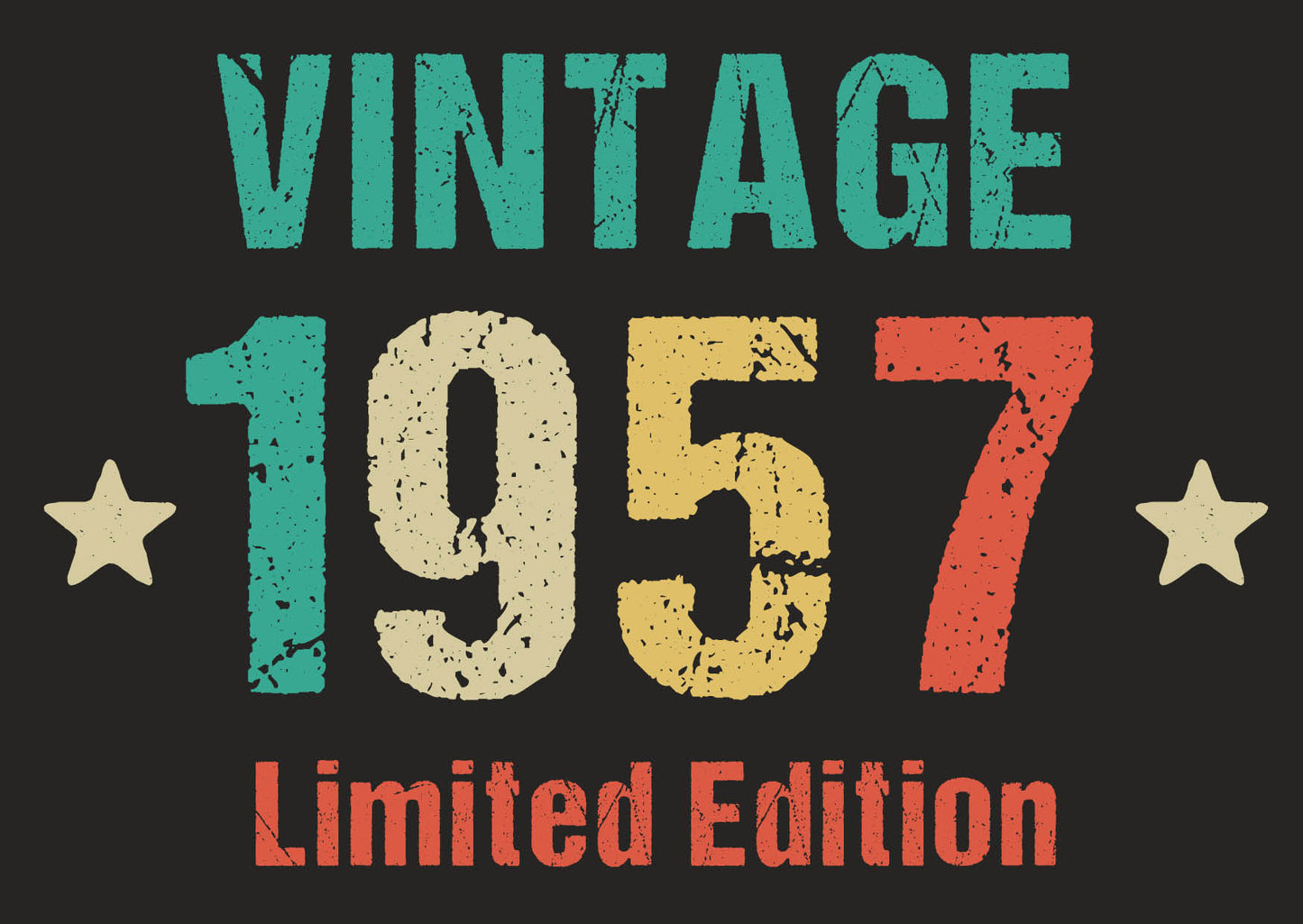 Einladung zum 70. Geburtstag: Vintage 1957