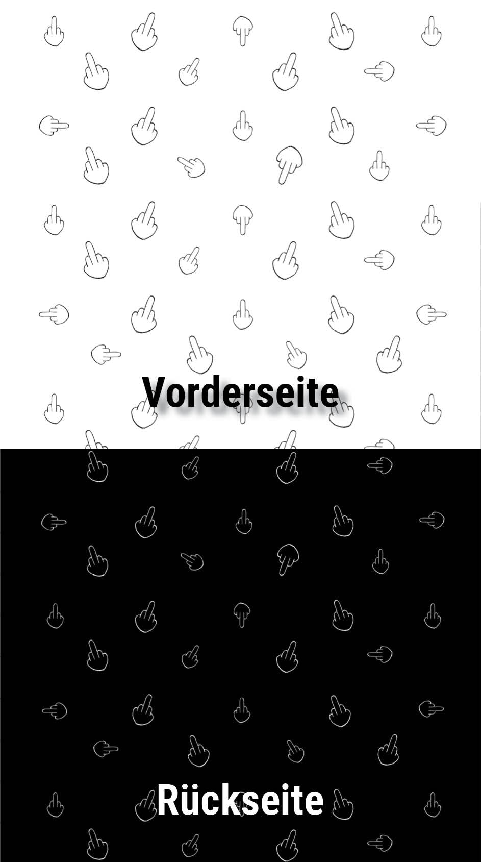 Lustiges Geschenkpapier 5er Set Mittelfinger, Geschenkpapier, Geburtstag Karten mit Umschlägen - Individuelle Einladung