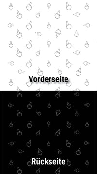 Lustiges Geschenkpapier 5er Set Mittelfinger, Geschenkpapier, Geburtstag Karten mit Umschlägen - Individuelle Einladung