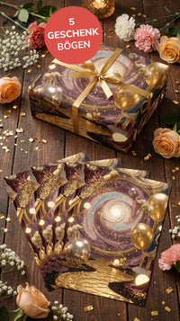 Edles Geschenkpapier Set 5 Bögen VIP - witziges Motiv zum Geburtstag