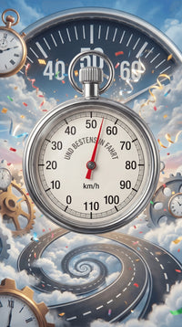 Lustiges Geschenkpapier Set 5 Bögen Tacho - witziges Motiv zum Geburtstag