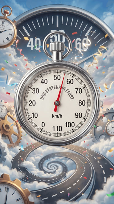 Lustiges Geschenkpapier Set 5 Bögen Tacho - witziges Motiv zum Geburtstag