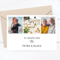 Danksagungskarte zur Goldenen Hochzeit: Wahre Liebe