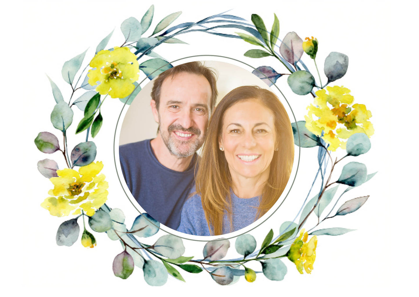 Danksagungskarte zur Silbernen Hochzeit: Frühlingsduft mit Foto