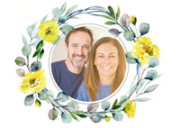 Danksagungskarte zur Silbernen Hochzeit: Frühlingsduft mit Foto