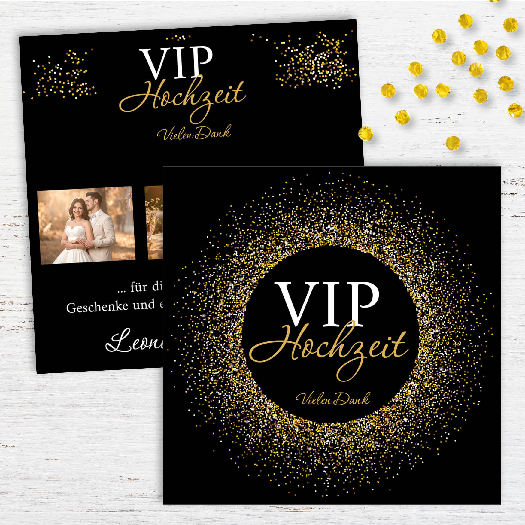 Danksagungskarten zur Hochzeit: VIP Hochzeit