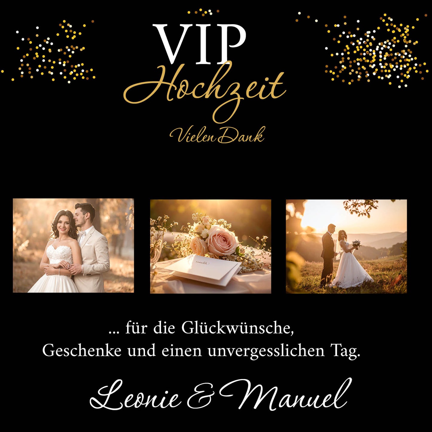 Danksagungskarten zur Hochzeit: VIP Hochzeit