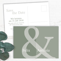 Save the Date Karten Hochzeit Aloe Vera – natürliche Hochzeitseinladung