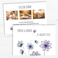 Danksagungskarten zur Hochzeit: Pastell love