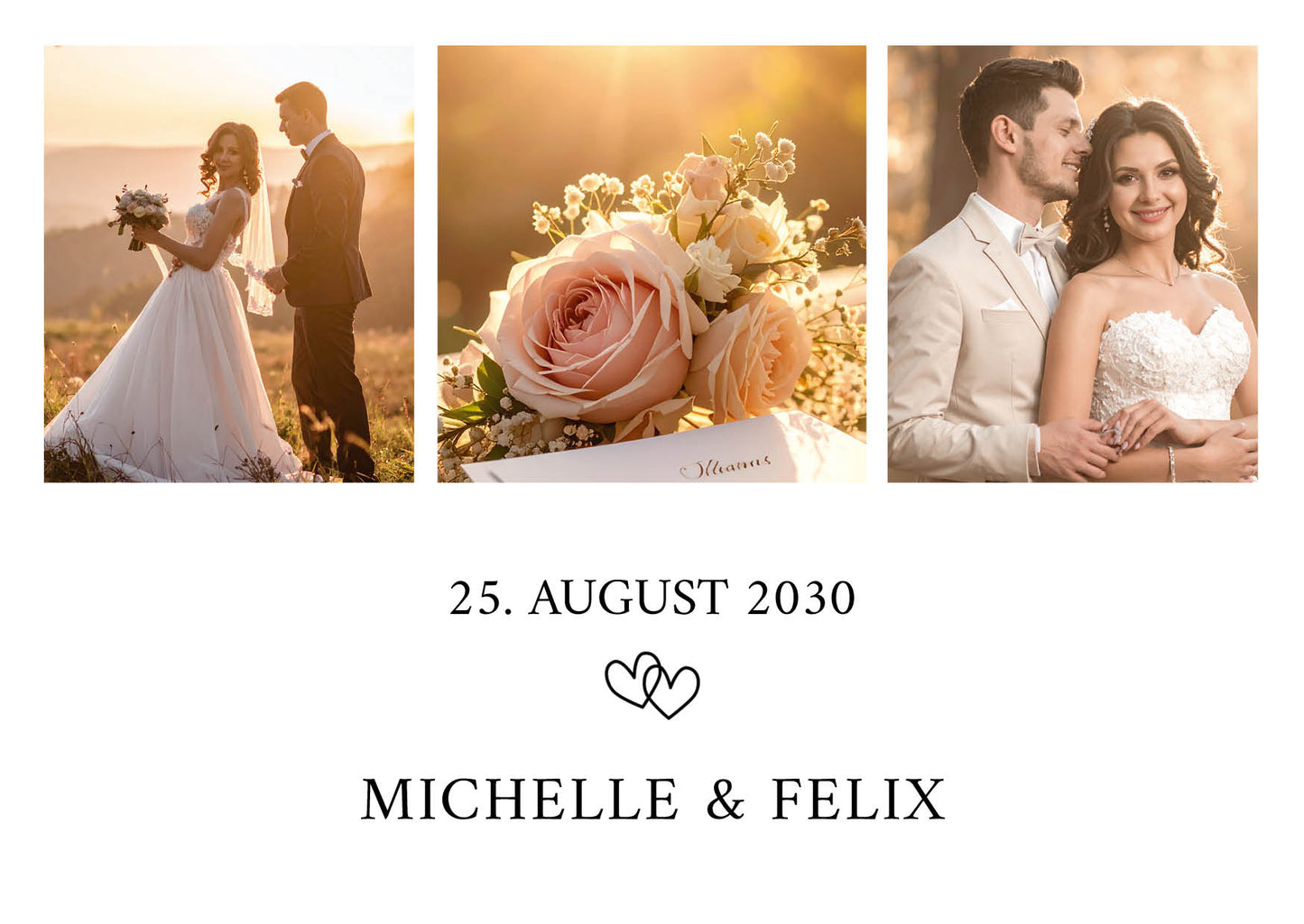 Danksagungskarte zur Hochzeit: True Love